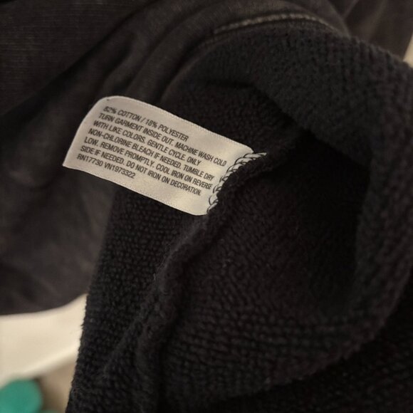 Women's Oversized Sweatshirt - Wild Fable™ Black XS: Heavyweight Fleece, Dolman - Picture 4 of 4